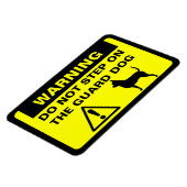 Humoristisch Chihuahua Guard Hond Waarschuwing Gra Magneet (Linkerzijde)