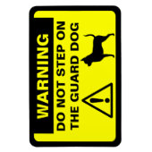 Humoristisch Chihuahua Guard Hond Waarschuwing Gra Magneet (Verticaal)