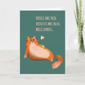 Humoristisch citaat Ik hou van je grappige kat Val Kaart (Voorkant)