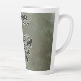 Humoristisch Drink Camping thema Latte Mok