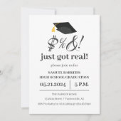 Humoristisch en leuk  Afstuderen Kaart (Voorkant)