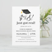 Humoristisch en leuk  Afstuderen Kaart (Staand voorkant)