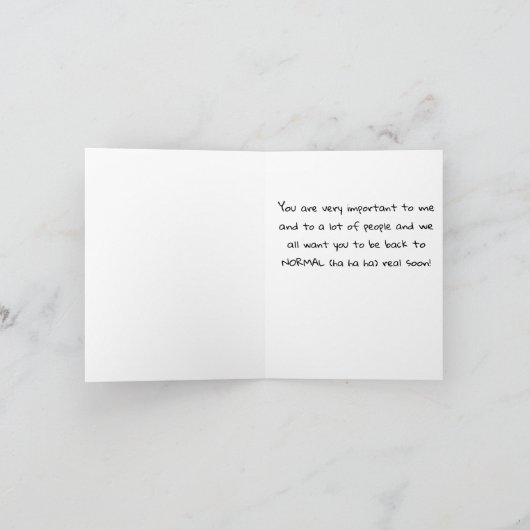 HUMORISTISCH EN WEER NORMAAL KAART (Binnen)