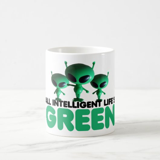 Humoristisch groen koffiemok (Center)