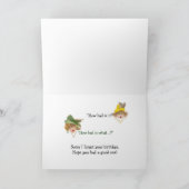 Humoristisch herinnerende late Verjaardag Kaart (Binnen)