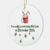 Humoristisch Keramisch Kerstornament Keramisch Ornament (Links)