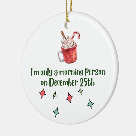 Humoristisch Keramisch Kerstornament Keramisch Ornament (Links)