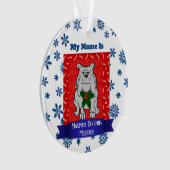 Humoristisch kerstornament voor hondenouders ornament (voorkant)