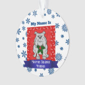 Humoristisch kerstornament voor hondenouders ornament (voorkant)