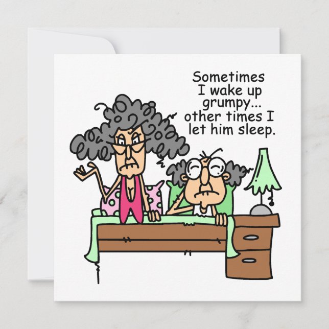 Humoristisch laat chagrijnig slapen (Voorkant)