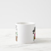 Humoristisch laat chagrijnig slapen espresso kop (Voorkant)