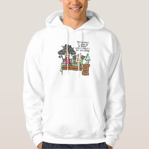 Humoristisch laat chagrijnig slapen hoodie