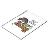 Humoristisch laat chagrijnig slapen notitieboek (Linkerzijde)