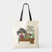 Humoristisch laat chagrijnig slapen tote bag (Voorkant)