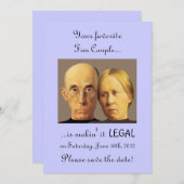 Humoristisch Leuk Paar Unieke Nerdy Save The Date (Voorkant / Achterkant)