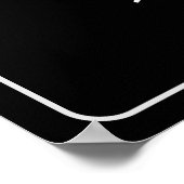 Humoristisch lezen Acroniem Witte Tekst Poster (Hoek)