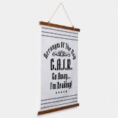 Humoristisch lezen Acroniem Zwarte Tekst Hangend Wandkleed (Gebogen)