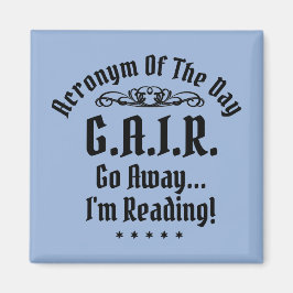 Humoristisch lezen Acroniem Zwarte Tekst Magneet