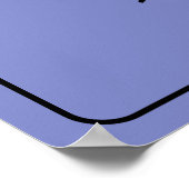 Humoristisch lezen Acroniem Zwarte Tekst Poster (Hoek)