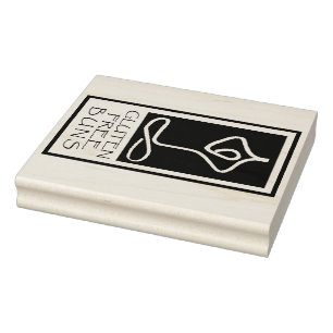 Humoristisch ontwerp stempel, "Gluten vrije broodj Rubberstempel
