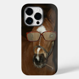 Humoristisch Paard Veulen Roken Sigaar Mobiele Tel Case-Mate iPhone 14 Pro Hoesje