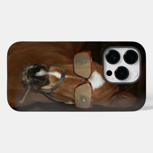 Humoristisch Paard Veulen Roken Sigaar Mobiele Tel Case-Mate iPhone Case (Achterkant (horizontaal))