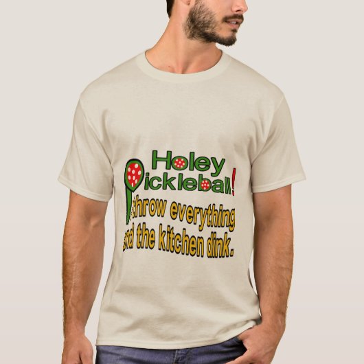 Humoristisch pickleball t-shirt (Voorkant)