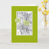 Humoristisch Plant & Lamp Blank Wenskaart Kaart (Gele Bloem)