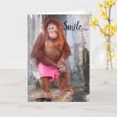 Humoristisch positiviteitswenskaart kaart (Gele Bloem)