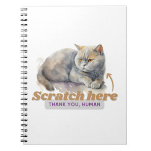 Humoristisch Quote Gift voor Kattenliefhebbers Notitieboek
