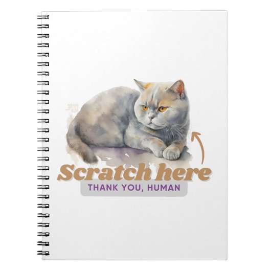 Humoristisch Quote Gift voor Kattenliefhebbers Notitieboek (Voorkant)
