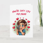 Humoristisch Quote Schattige Dating Funny Valentij Kaart (Voorkant)