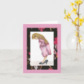 Humoristisch satire voor volwassen vogelkaart kaart (Gele Bloem)