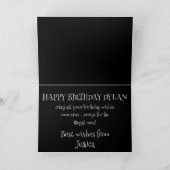 humoristisch schattig skelet verjaardagskaart gril kaart (Binnen)