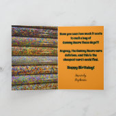 Humoristisch Snoep voor de verjaardag Kaart (Binnen)