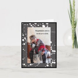 Humoristisch veggie dieet kaart