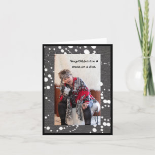 Humoristisch veggie dieet kaart