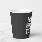 Humoristisch verjaardagscadeau - Nope, niet vertel Papieren Bekers (Rechts)