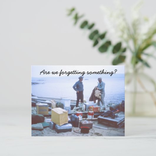 Humoristisch Vissen Briefkaart (Staand voorkant)