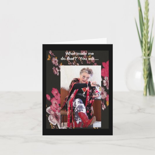 Humoristisch wat me die Kaart deed doen (Voorkant)