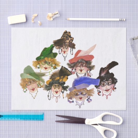 Humoristisch weefselpapier voor vrouwen tissuepapier (Craft)