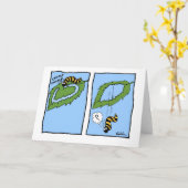 Humoristisch wenskaart door Mike Seddon Kaart (Gele Bloem)