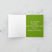 Humoristisch Wenskaart voor de verjaardag Kaart (Binnen)