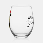 Humoristisch wijnglas wijnglas zonder voet (Rechts)