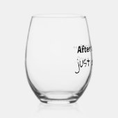 Humoristisch wijnglas wijnglas zonder voet (Rechts)