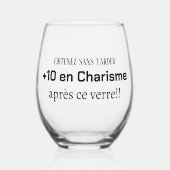 Humoristisch wijnglas wijnglas zonder voet (Voorkant)