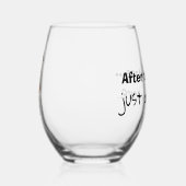 Humoristisch wijnglas wijnglas zonder voet (Rechts)