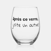 Humoristisch wijnglas wijnglas zonder voet (Voorkant)