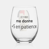 Humoristisch wijnglas wijnglas zonder voet (Voorkant)