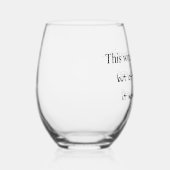 Humoristisch wijnglas wijnglas zonder voet (Rechts)